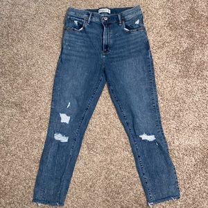Abercrombie & Fitch The Super Skinny Ankle High Rise Jeans